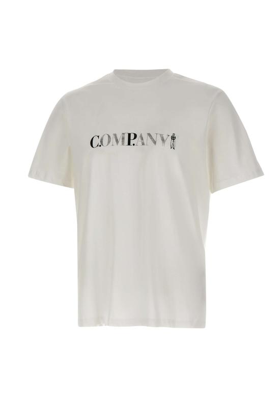 26SS 씨피 컴퍼니 반팔 티셔츠 20CMTS085A005100W103 GAUZE WHITE DOM