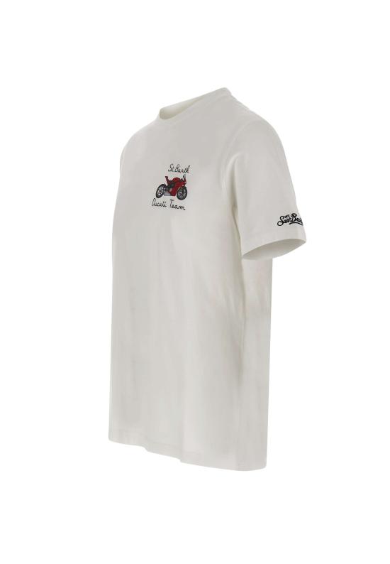 26SS 세인트바쓰 반팔 티셔츠 POT0001 04521L White - MC2 SAINT BARTH