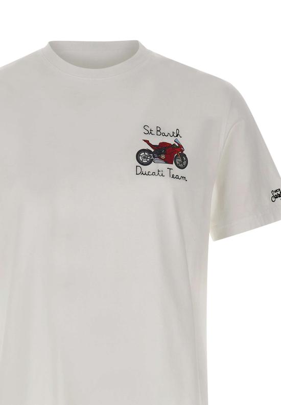 26SS 세인트바쓰 반팔 티셔츠 POT0001 04521L White - MC2 SAINT BARTH