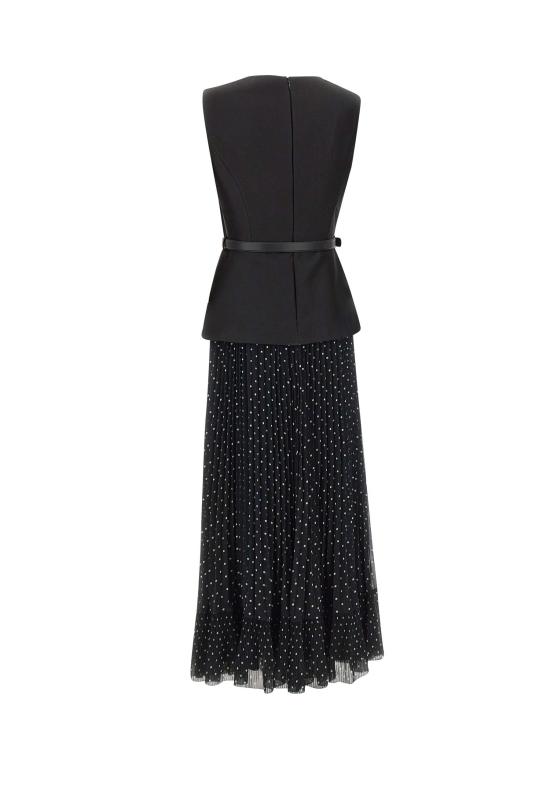 26SS 셀프 포트레이트 미디 원피스 082MBB BLACK Black - SELF PORTRAIT