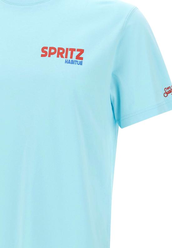 26SS 세인트바쓰 반팔 티셔츠 PRL0002 00317L Blue - MC2 SAINT BARTH