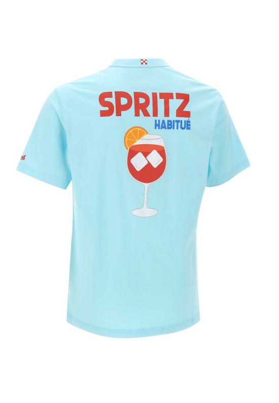 26SS 세인트바쓰 반팔 티셔츠 PRL0002 00317L Blue - MC2 SAINT BARTH