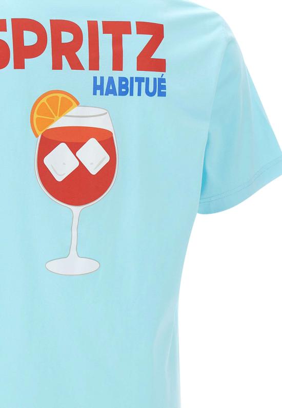 26SS 세인트바쓰 반팔 티셔츠 PRL0002 00317L Blue - MC2 SAINT BARTH