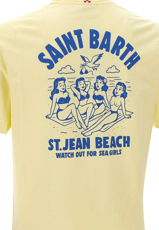 26SS 세인트바쓰 반팔 티셔츠 PRL0002 00318L Yellow - MC2 SAINT BARTH
