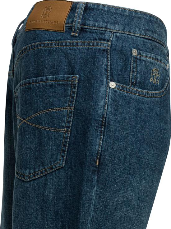 26SS 브루넬로 쿠치넬리 데님 팬츠 M0Z37X1290C1471 Blue - BRUNELLO CUCINELLI
