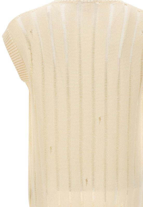 26SS 라니우스 니트 베스트 S6LAMAVE057 015 White - LANEUS