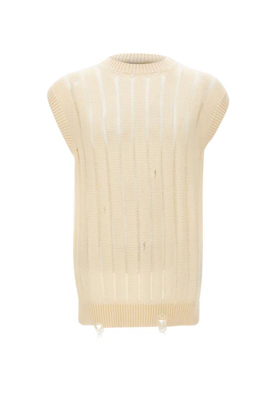 26SS 라니우스 니트 베스트 S6LAMAVE057 015 White