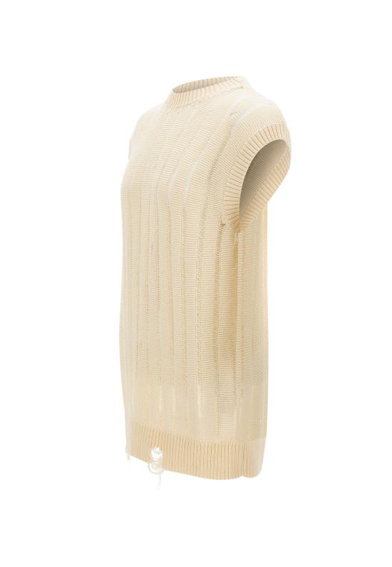 26SS 라니우스 니트 베스트 S6LAMAVE057 015 White - LANEUS