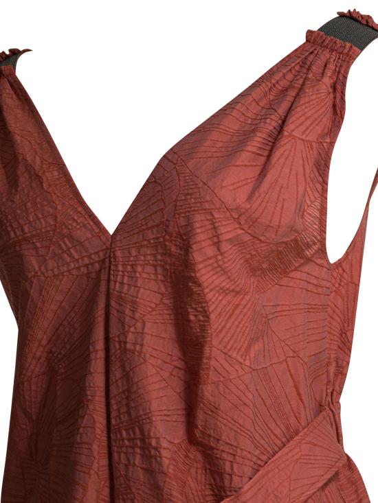 26SS 브루넬로 쿠치넬리 롱 원피스 MQ988A5092C8604 Orange - BRUNELLO CUCINELLI