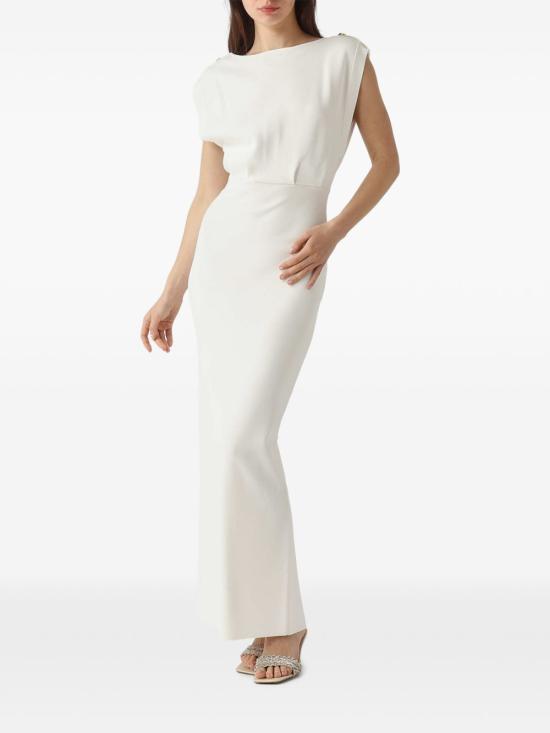 26SS 엘리자베타프랜치 미디 원피스 AM30B62E2 360 Ivory - ELISABETTA FRANCHI