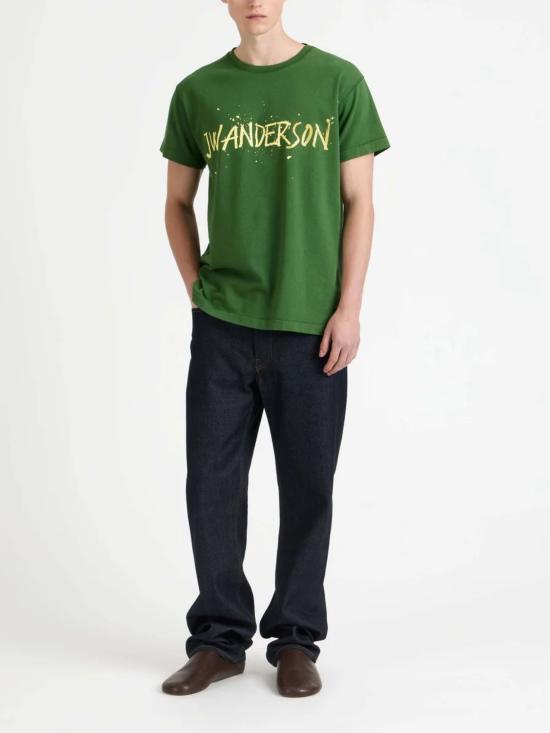 26SS JW앤더슨 반팔 티셔츠 JT0307 PG1936500 Green - JW ANDERSON