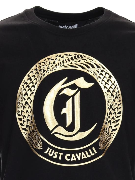 26SS 저스트까발리 반팔 티셔츠 80OAHT10 CJ500899 Black - JUST CAVALLI