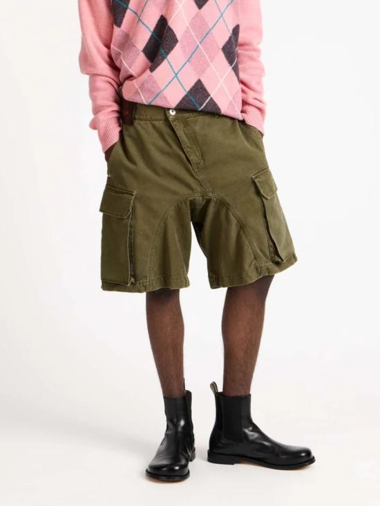 26SS JW앤더슨 숏팬츠 SR0129 PG1933575 Kaki - JW ANDERSON