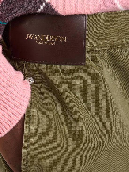 26SS JW앤더슨 숏팬츠 SR0129 PG1933575 Kaki - JW ANDERSON