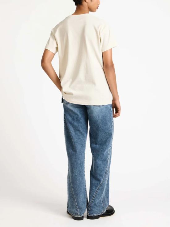 26SS JW앤더슨 반팔 티셔츠 JT0307 PG1936241 Beige - JW ANDERSON