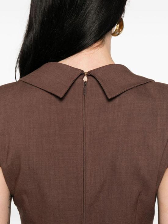 26SS 핑코 미디 원피스 106565 A2W6L78 Brown - PINKO