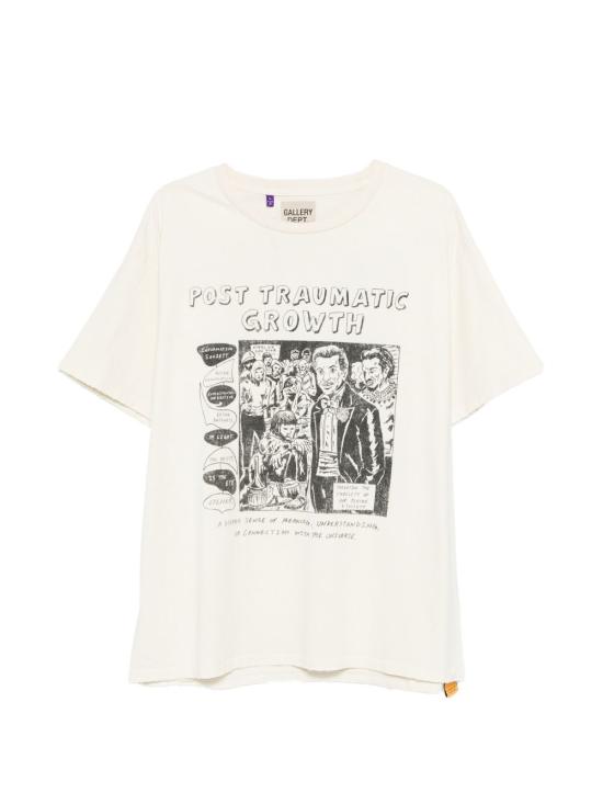 26SS 갤러리 디파트먼트 반팔 티셔츠 TOP008 LIGHTARCHIVALPRINTED Cream