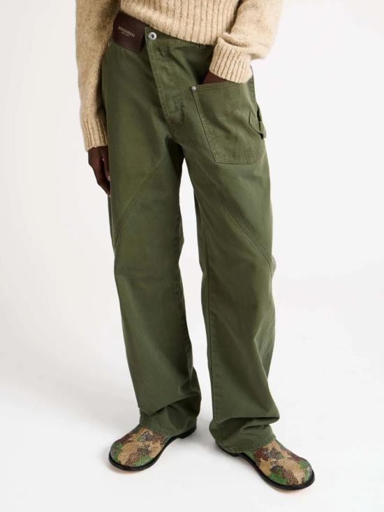 26SS JW앤더슨 데님 팬츠 DT0126 PG1933276 Green - JW ANDERSON