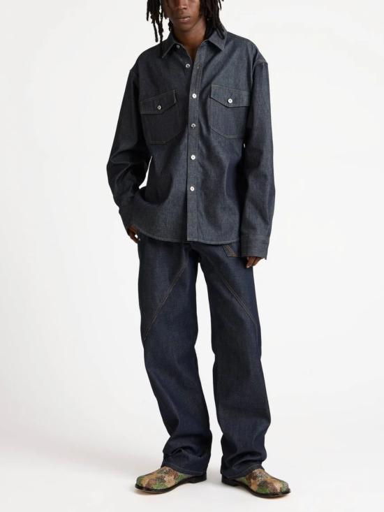 26SS JW앤더슨 데님 셔츠 DS0011 PG1932870 Blue - JW ANDERSON