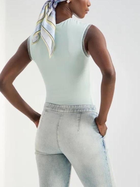 26SS 제니 민소매 티셔츠 80AAM601 J0217197 Green - GENNY