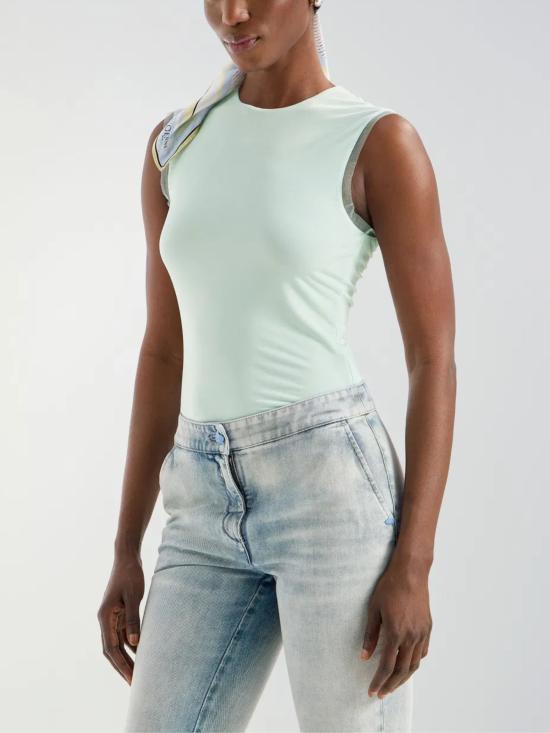 26SS 제니 민소매 티셔츠 80AAM601 J0217197 Green - GENNY