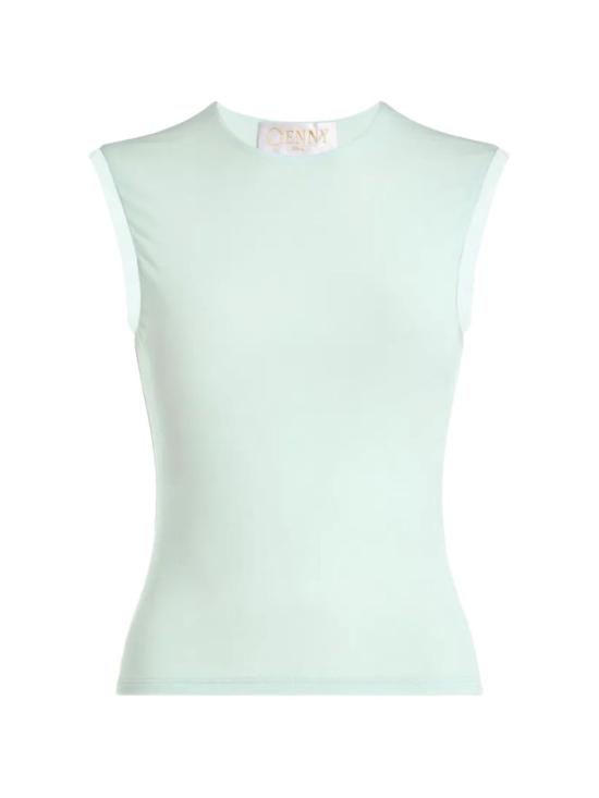 26SS 제니 민소매 티셔츠 80AAM601 J0217197 Green - GENNY