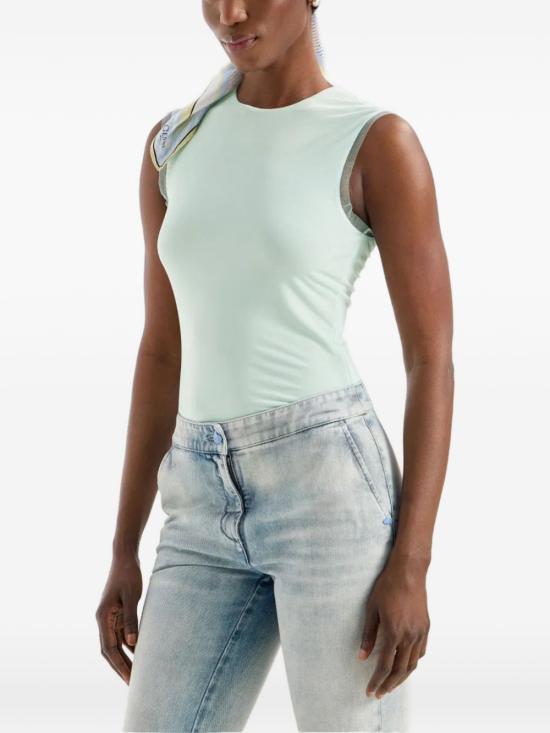 26SS 제니 민소매 티셔츠 80AAM601 J0217197 Green - GENNY