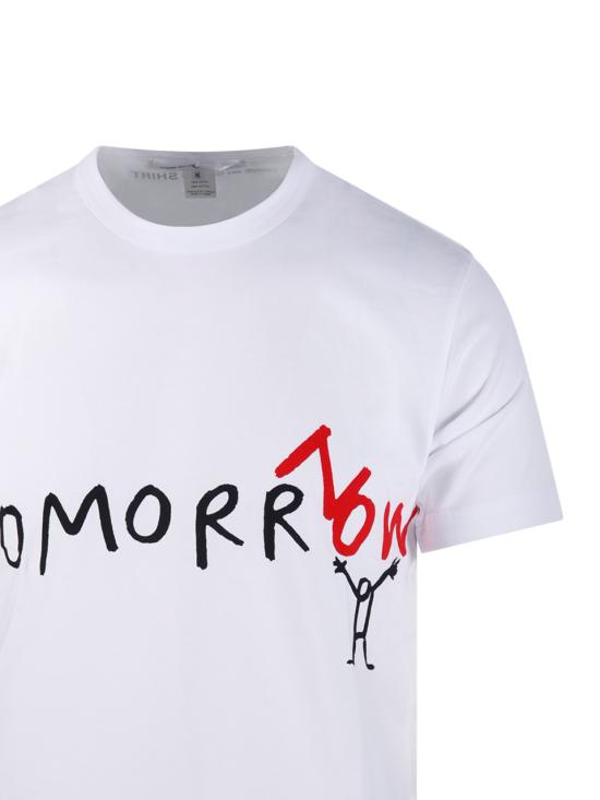 26SS 꼼데가르송 반팔 티셔츠 FQT032 1 WHITE - COMME DES GARCONS