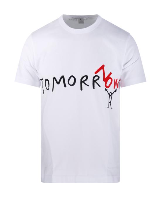 26SS 꼼데가르송 반팔 티셔츠 FQT032 1 WHITE