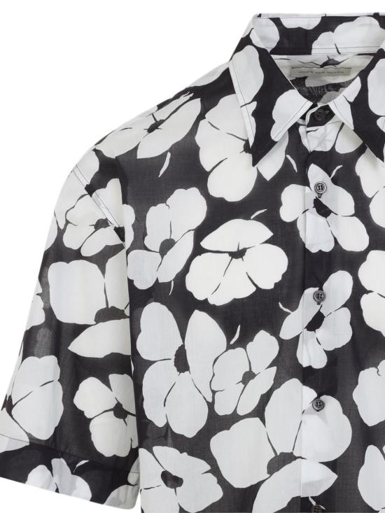 26SS 드리스 반 노튼 반팔 셔츠 2610207003069 900 Black - DRIES VAN NOTEN