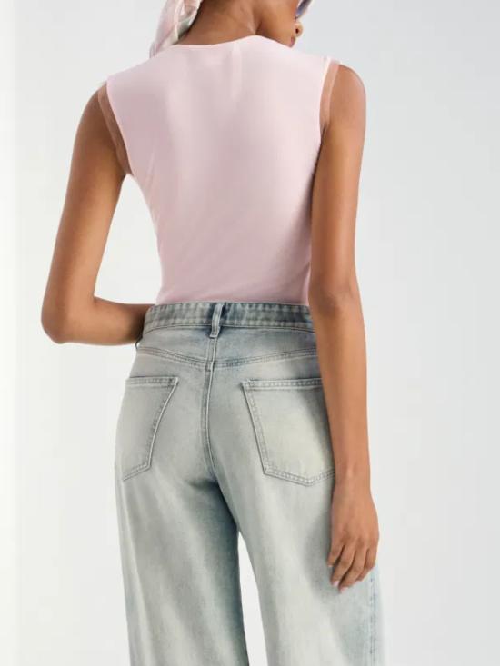 26SS 제니 민소매 티셔츠 80AAM601 J0217495 Pink - GENNY