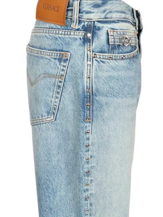 26SS 베르사체 데님 팬츠 1022211 1A168041D190 Blue - VERSACE