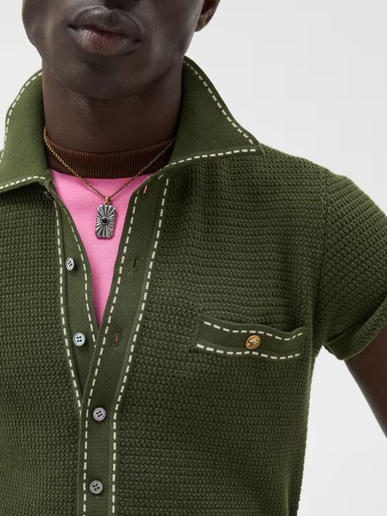 26SS 베르사체 반팔 티셔츠 1023554 1A174071GM10 Green - VERSACE