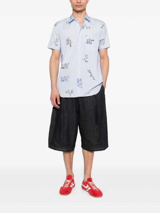 26SS 꼼데가르송 반팔 셔츠 FQB045051 Blue - COMME DES GARCONS