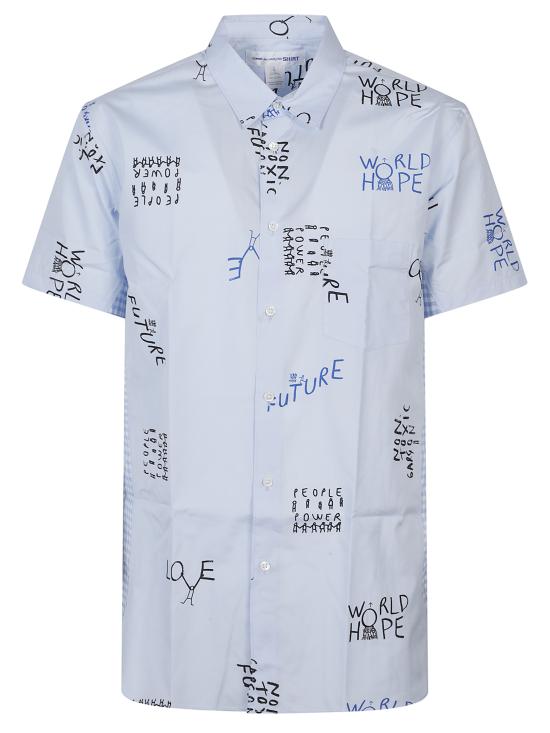 26SS 꼼데가르송 반팔 셔츠 FQB045051 Blue