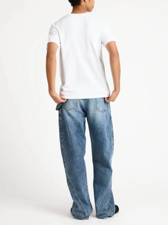 26SS JW앤더슨 반팔 티셔츠 JT0331 PG1937001 White - JW ANDERSON