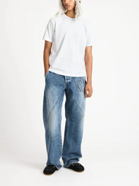 26SS JW앤더슨 반팔 티셔츠 JT0331 PG1937001 White - JW ANDERSON