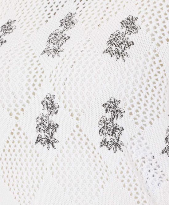  트윈셋 반팔 티셔츠 자수 티셔츠 화이트 - TWINSET