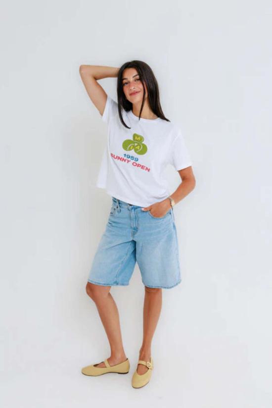  Sunny Somewhere 반팔 티셔츠 써니 섬웨어 미아 써니 오픈 에브리데이 티 - OTHER BRANDS