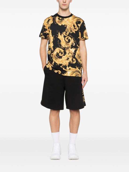 26SS 베르사체 반팔 티셔츠 80GAH6S0 JS543G89 BLACK - VERSACE