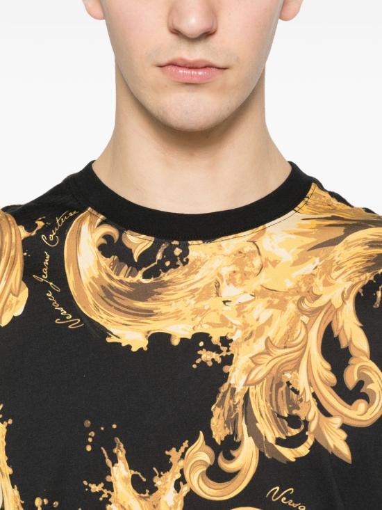 26SS 베르사체 반팔 티셔츠 80GAH6S0 JS543G89 BLACK - VERSACE