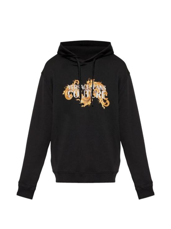 26SS 베르사체 후드 티셔츠 80GAIE02 CF00EG89 Black - VERSACE