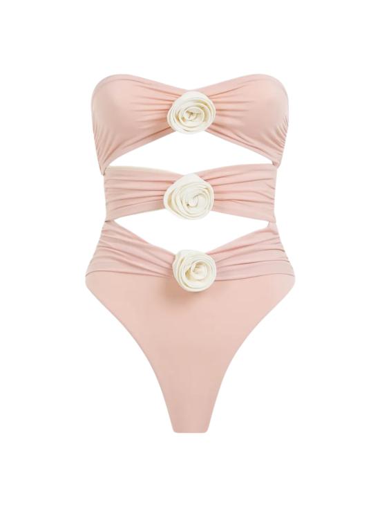 26SS 라 레베체 원피스 수영복 LR23VS VESNAQUARTZROSEIVORY Pink