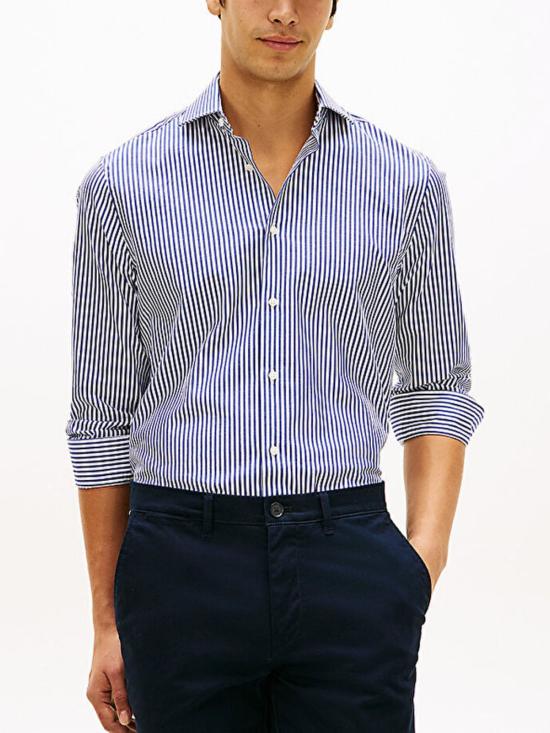 26SS 타미힐피거 긴팔 셔츠 MW0MW42722 DCA Clear Blue - TOMMY HILFIGER