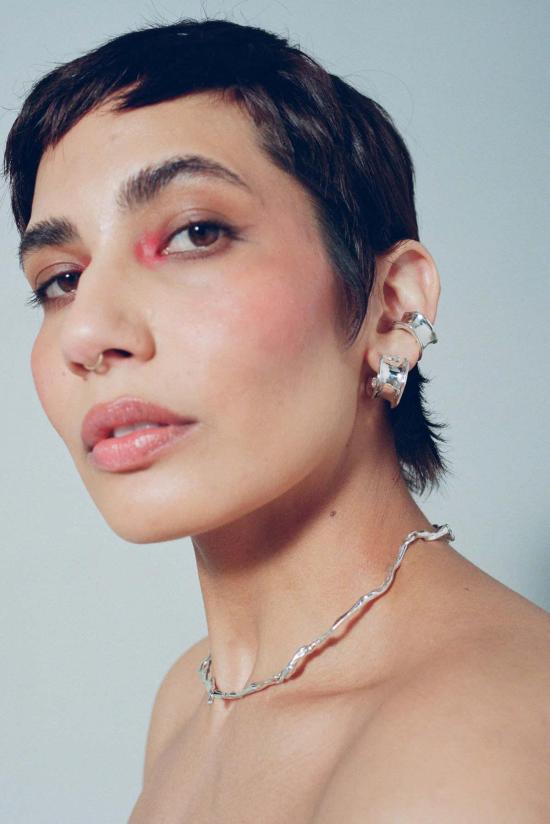  패리스 이어링 파리스 칼라마리 이어 커프 스털링 실버 - FARIS