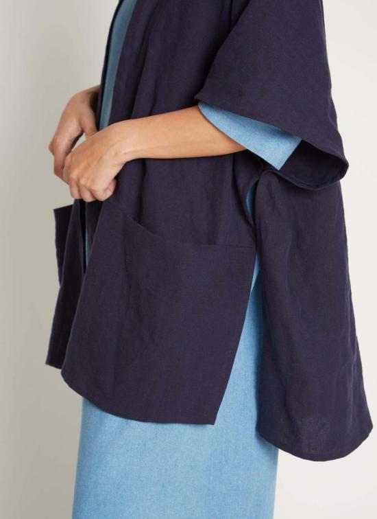  카렘 자켓 Kaarem Situ 원버튼 돌먼 포켓 재킷 - KAAREM