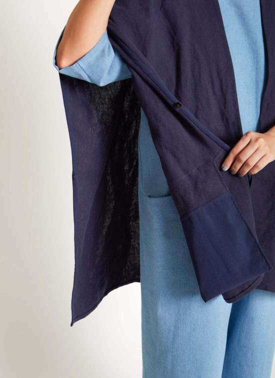  카렘 자켓 Kaarem Situ 원버튼 돌먼 포켓 재킷 - KAAREM