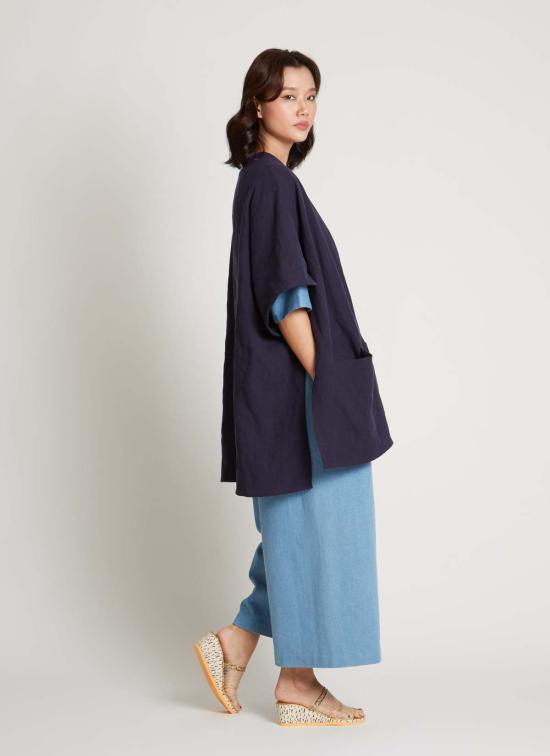  카렘 자켓 Kaarem Situ 원버튼 돌먼 포켓 재킷 - KAAREM