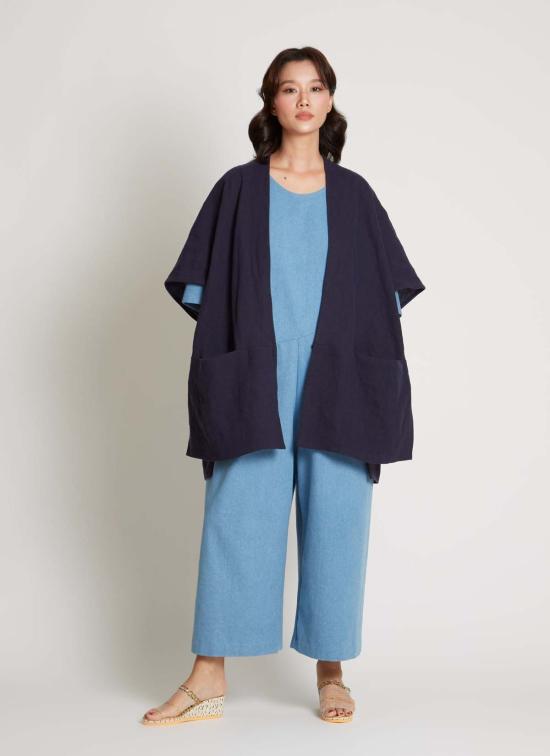  카렘 자켓 Kaarem Situ 원버튼 돌먼 포켓 재킷 - KAAREM