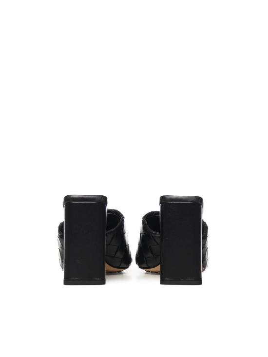  보테가베네타 뮬/슬리퍼 보테가 베네타 파르코 가죽 뮬 블랙 - BOTTEGA VENETA